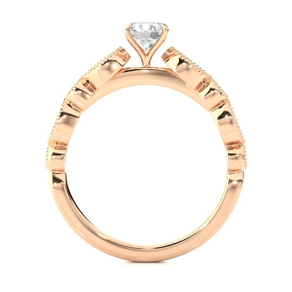 0.5+0.20 Ct Round Diamond Ring