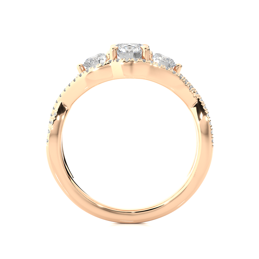 Benevolent Union - Premium Lab Grown Diamond Trilogy Ring