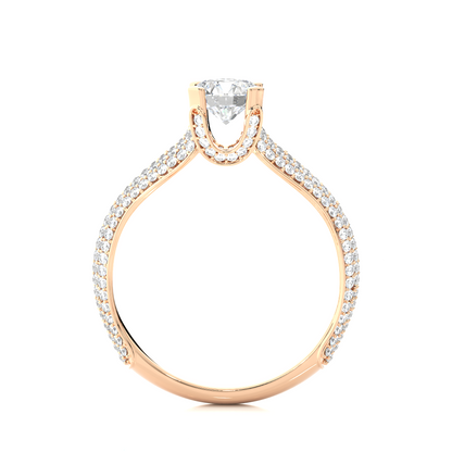 0.6+0.54 Ct Round Diamond Ring