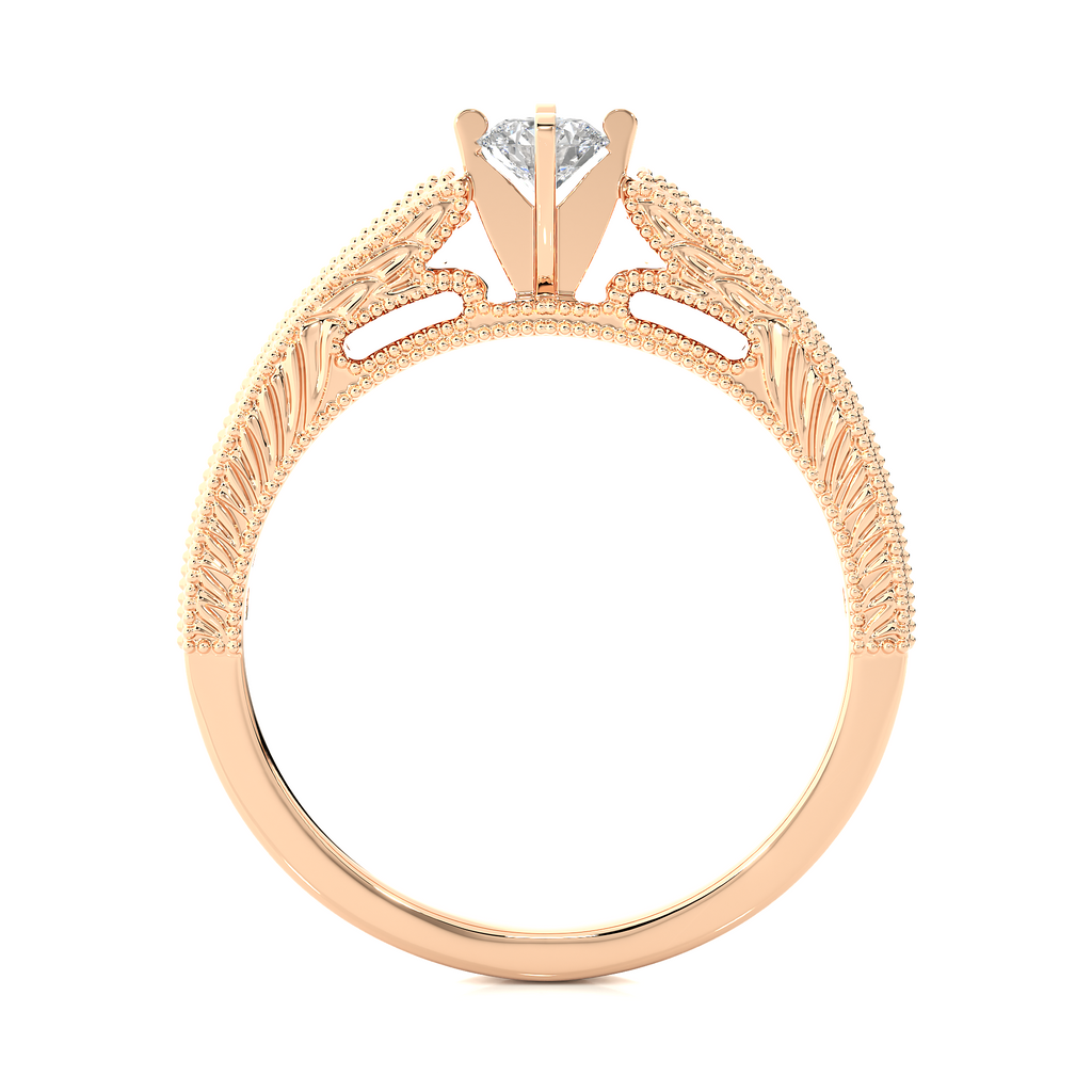 0.20+0.28 Ct Round Diamond Ring