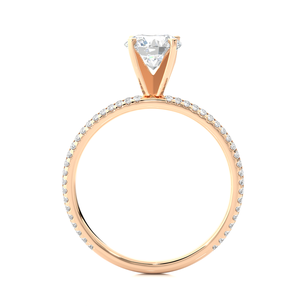 Auric Spark - Elevated Premium Round Lab Grown Diamond Solitaire