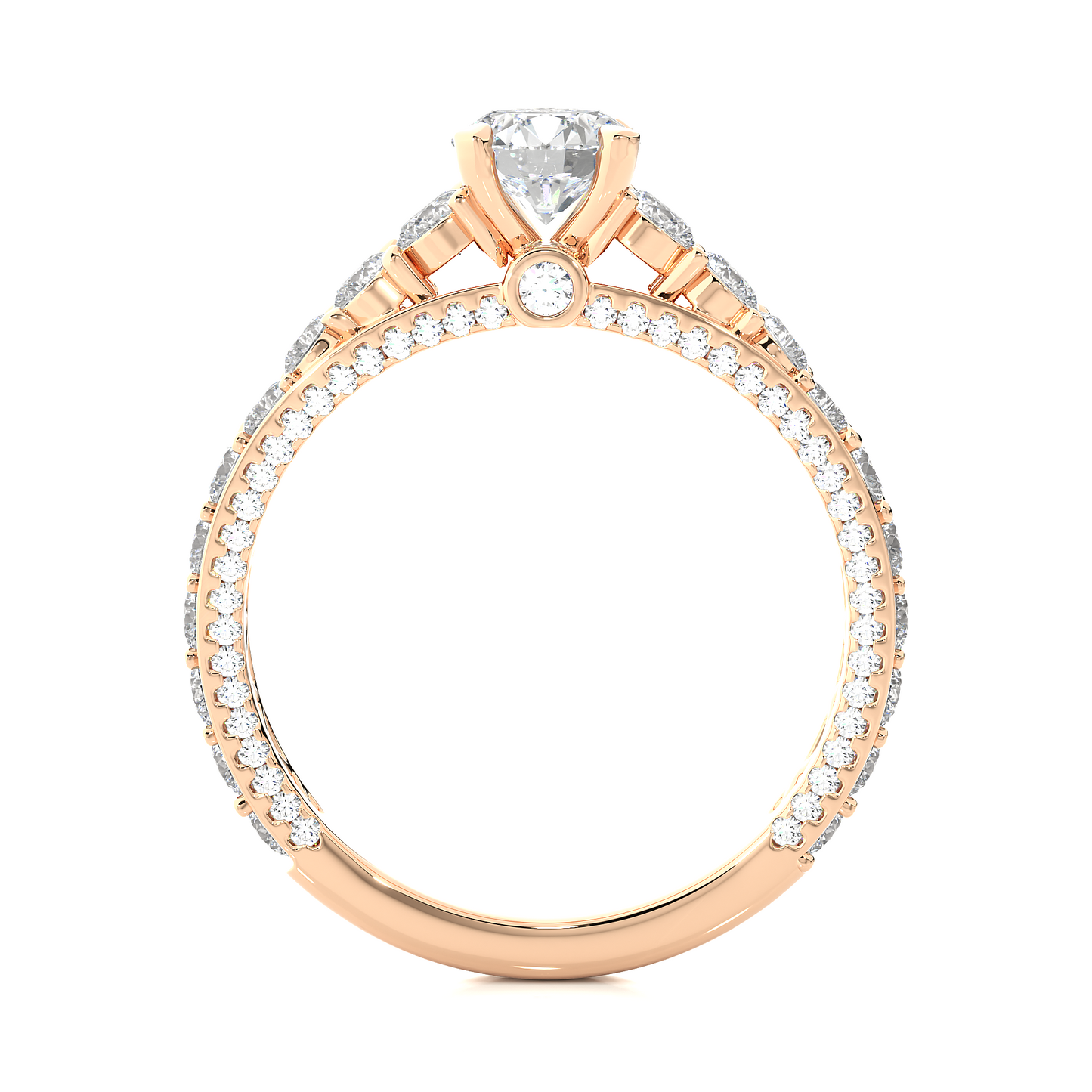 0.6+1.20 Ct Round Diamond Ring