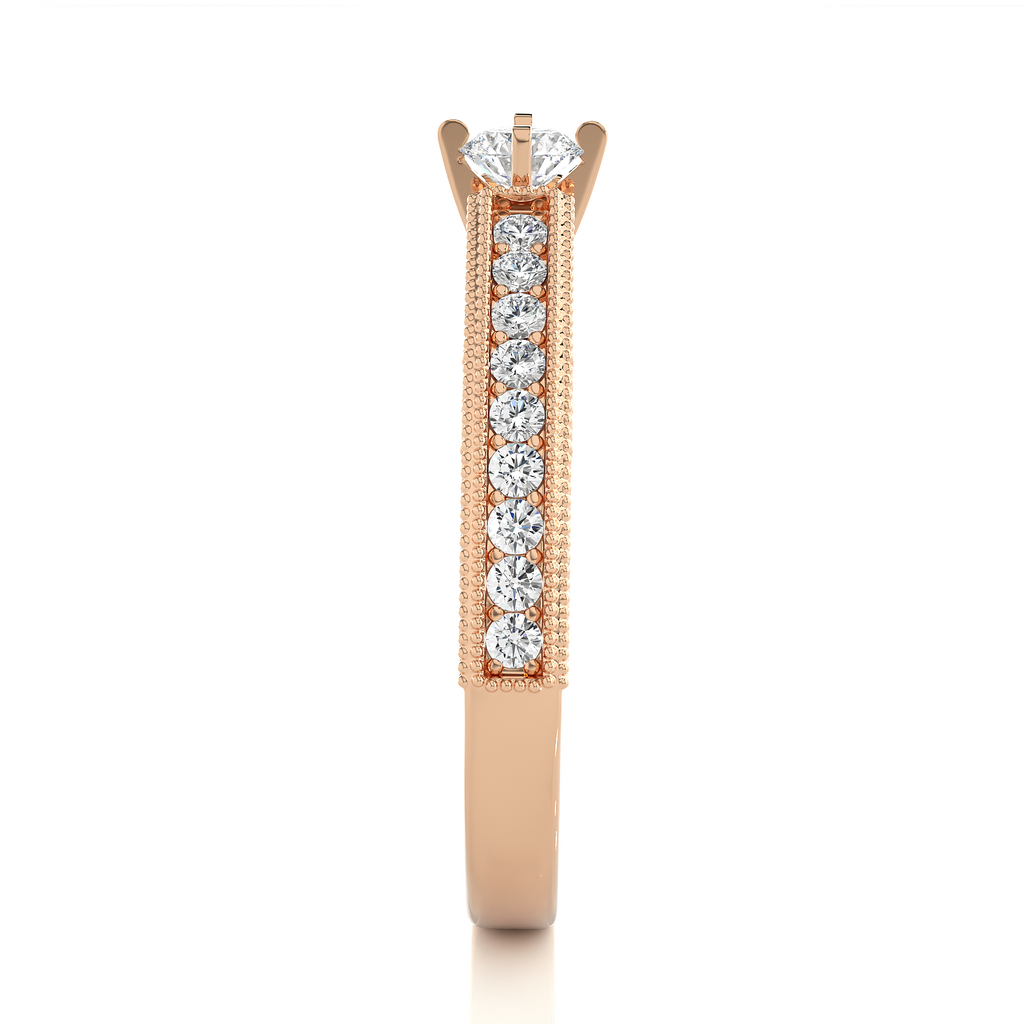 0.20+0.28 Ct Round Diamond Ring
