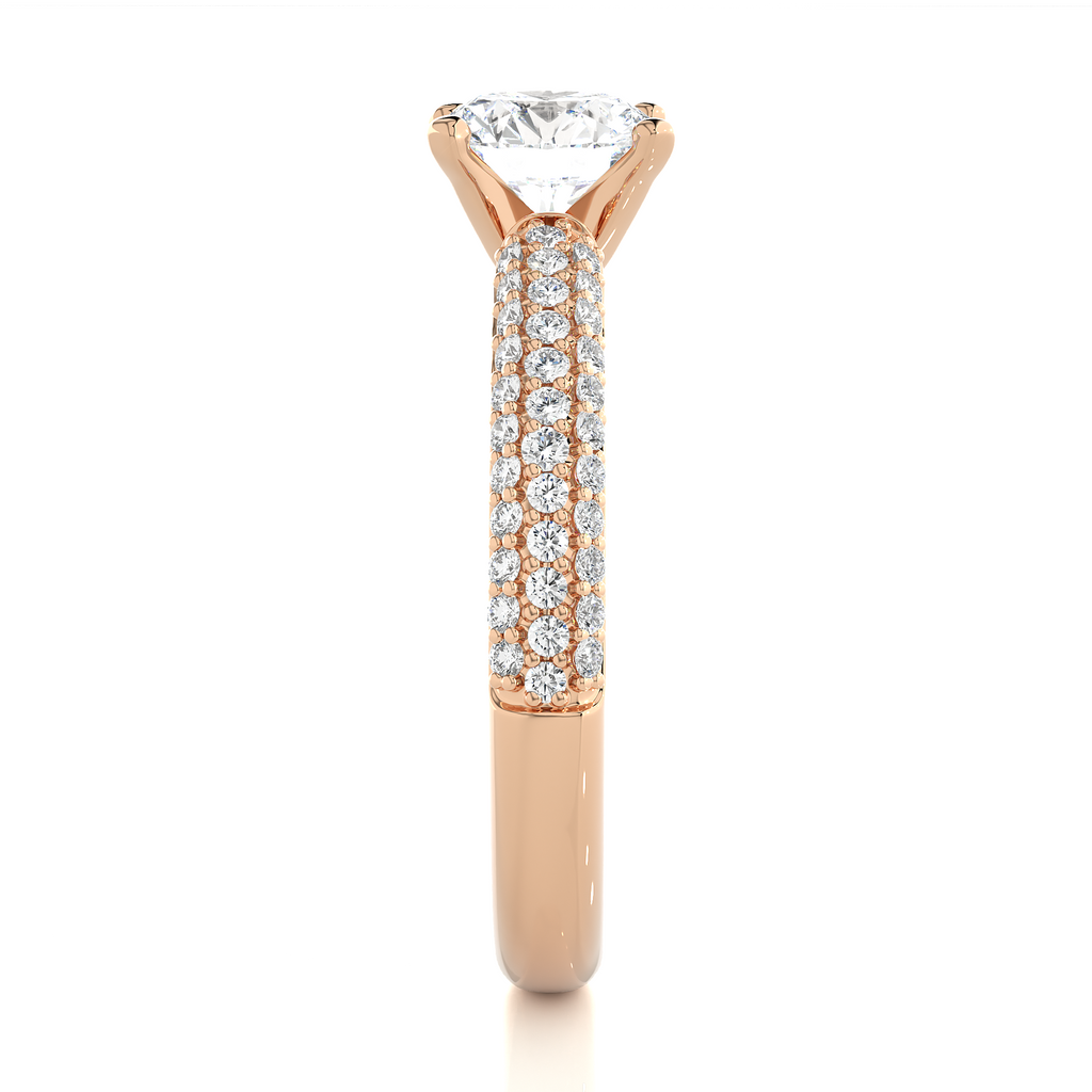0.8+0.41 Ct Round Diamond Ring