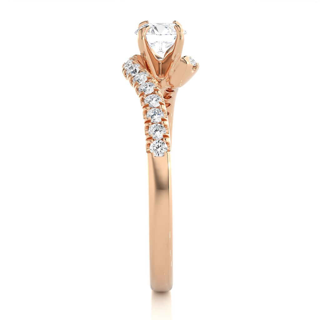 0.5+0.16 Ct Round Diamond Ring