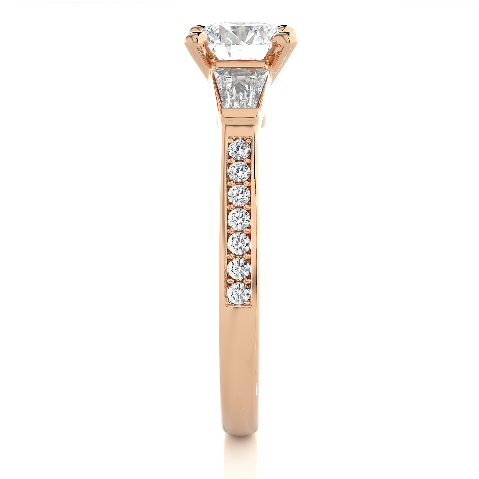 Ethical Kinship Ring - Trilogy made with Fine Gold and Lab Grown Diamonds