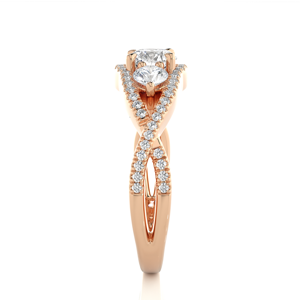 Benevolent Union - Premium Lab Grown Diamond Trilogy Ring