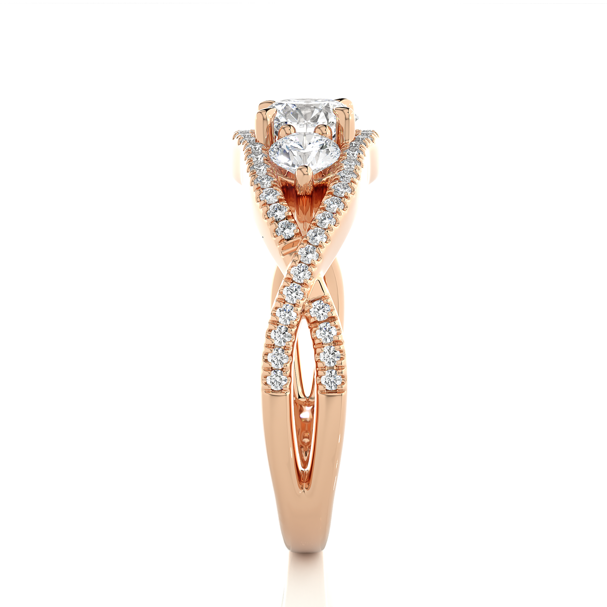 Benevolent Union - Premium Lab Grown Diamond Trilogy Ring