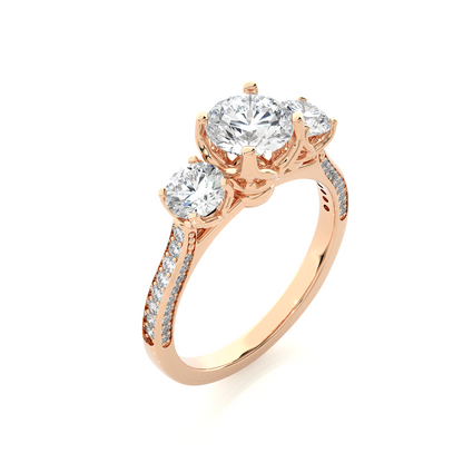 0.1+0.69+0.23  Ct Round Diamond Ring