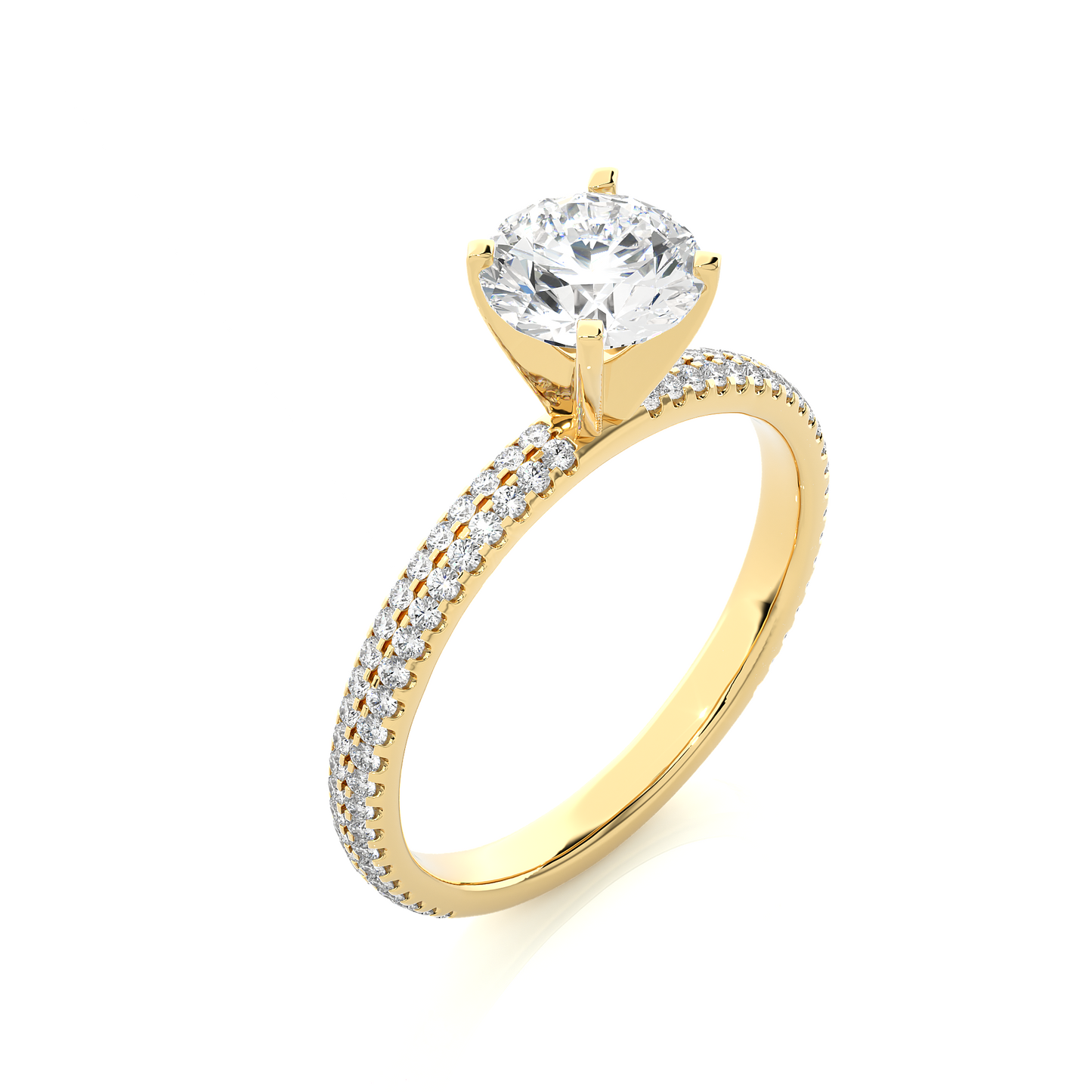 0.8+0.33 Ct Round Diamond Ring