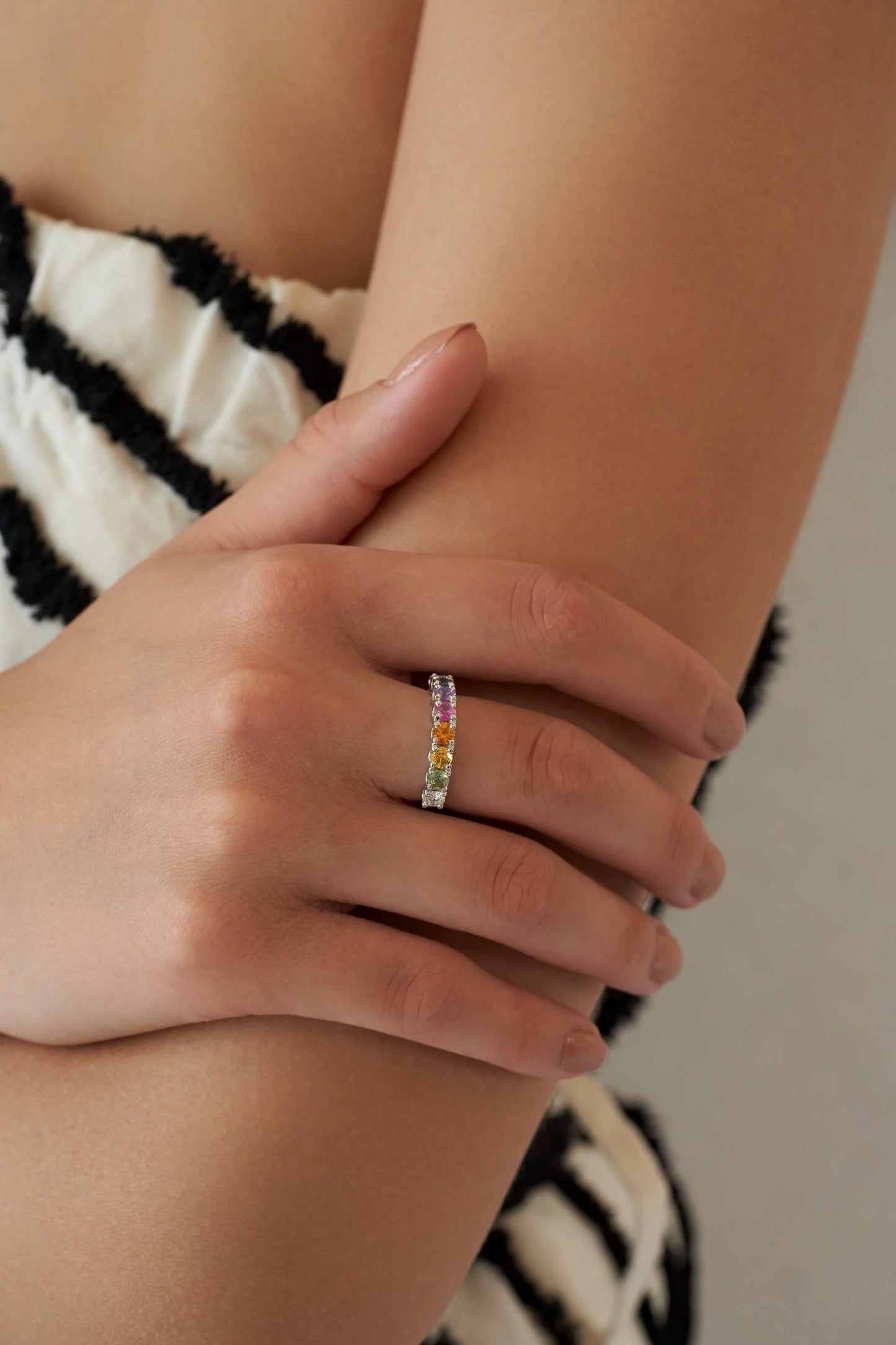 Multi Sapphire Band Ring