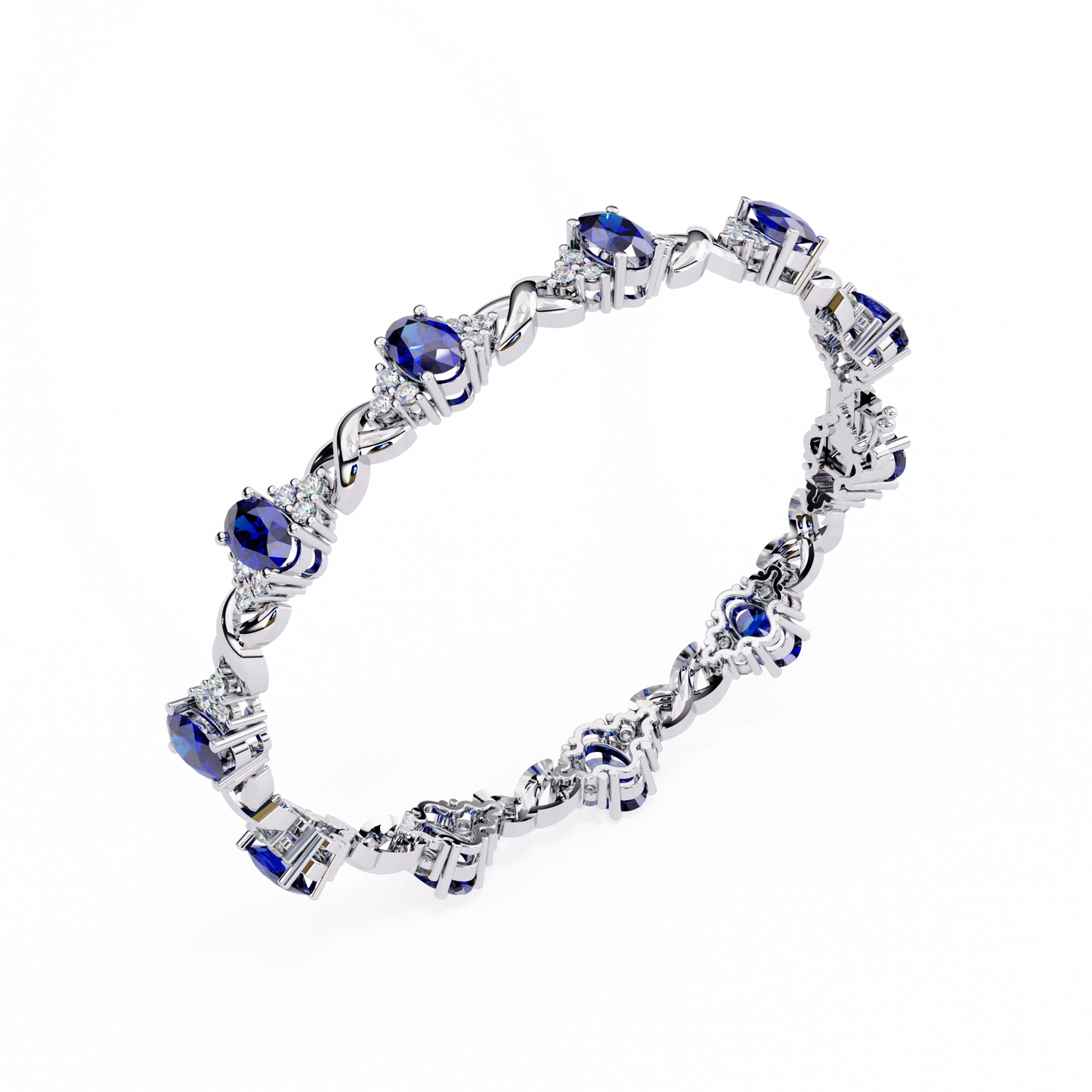 1.02 Ct Round Diamond Bracelets