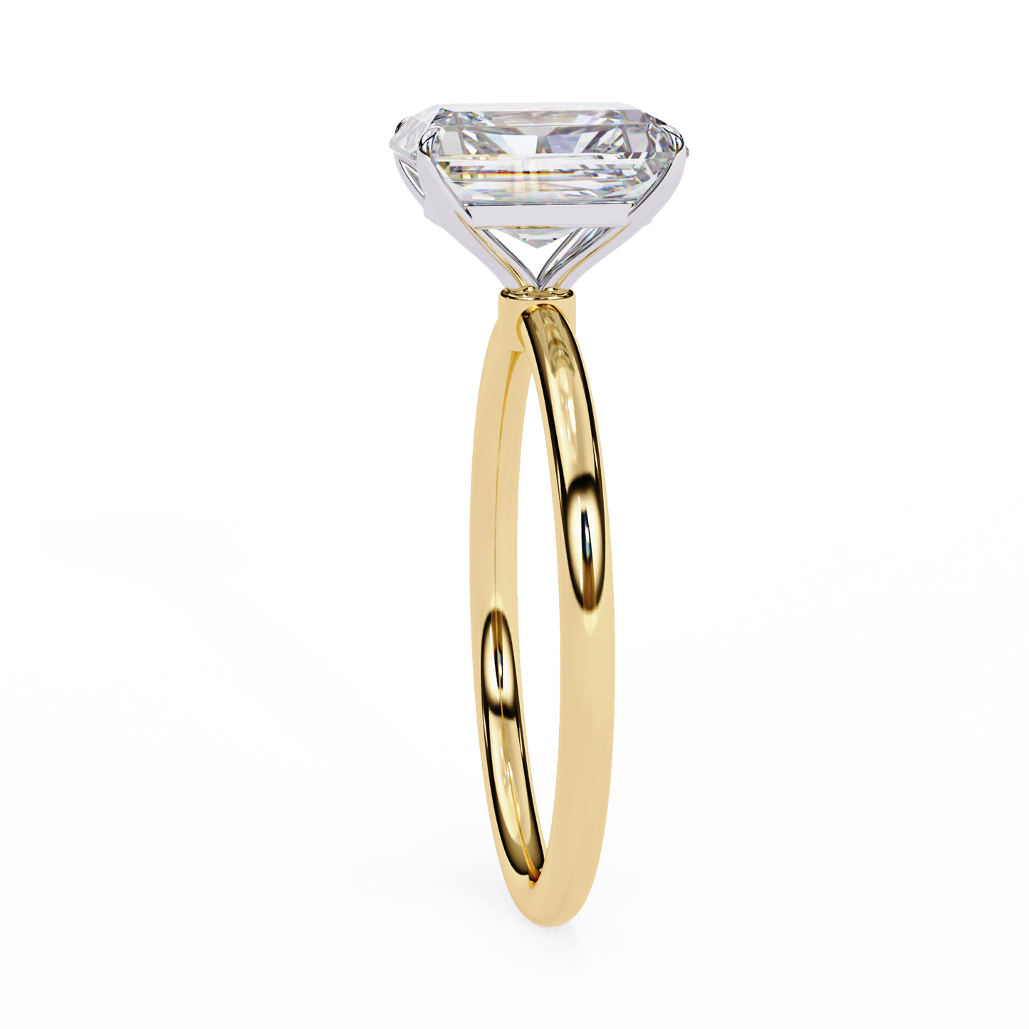 Elegant 3.03Ct Radiant Cut Diamond Ring