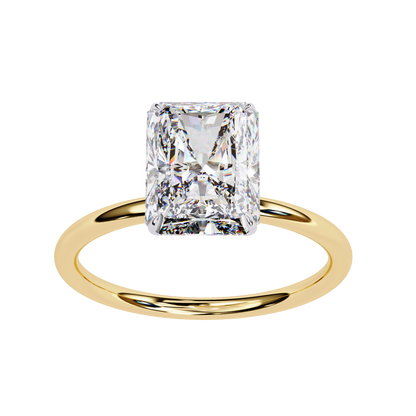 Elegant 3.03Ct Radiant Cut Diamond Ring