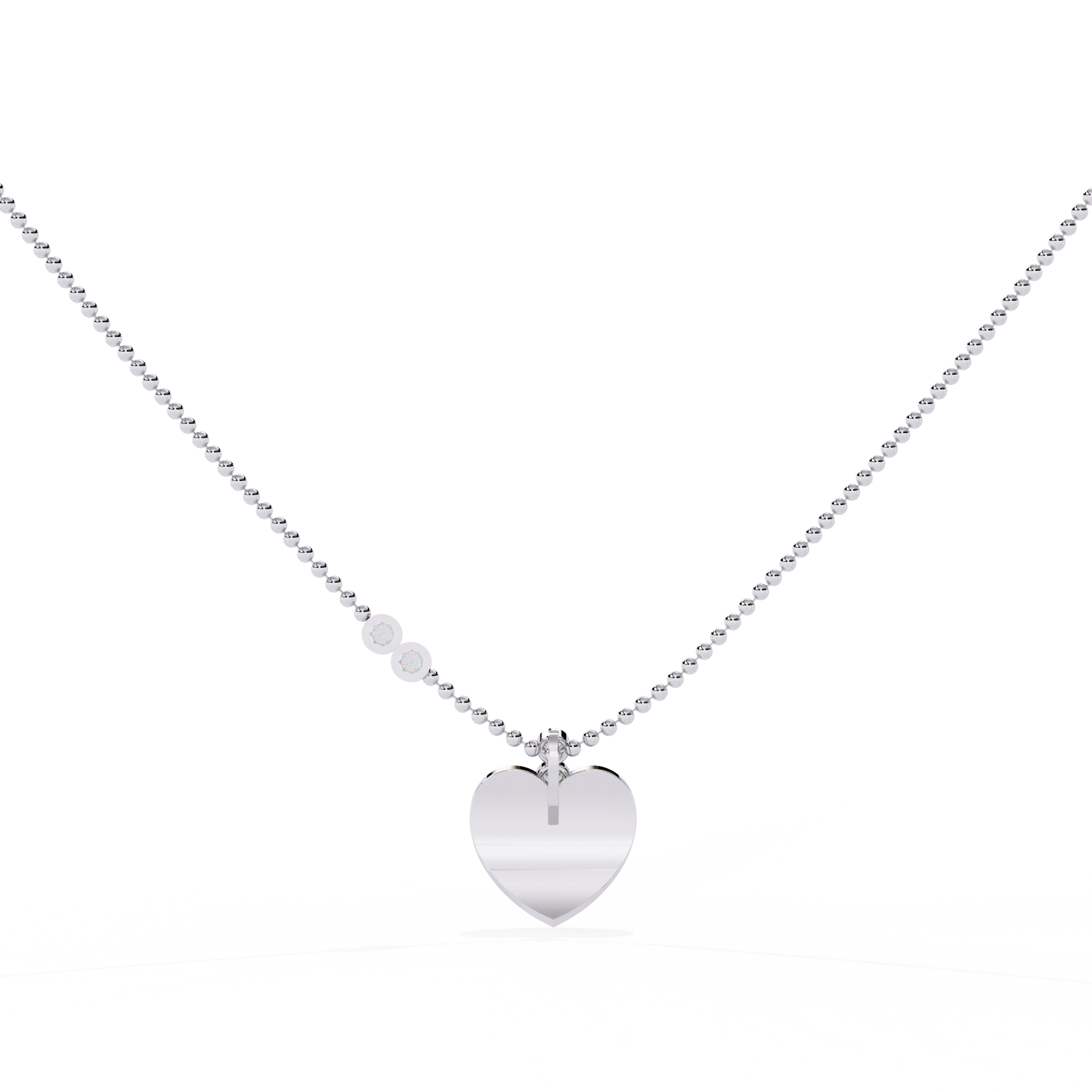Round lab grown diamond heart pendant for women – online India