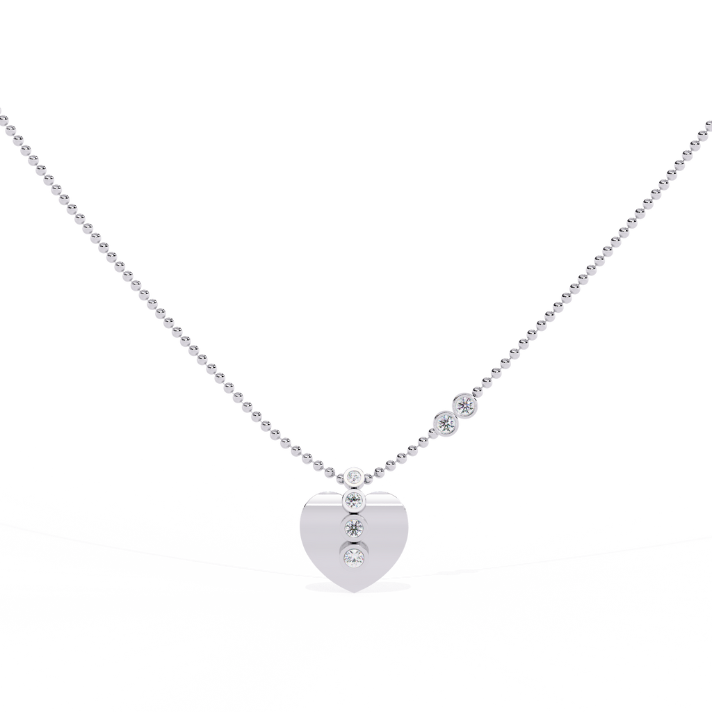Shop lab grown diamond heart pendant in India – romantic gift for her