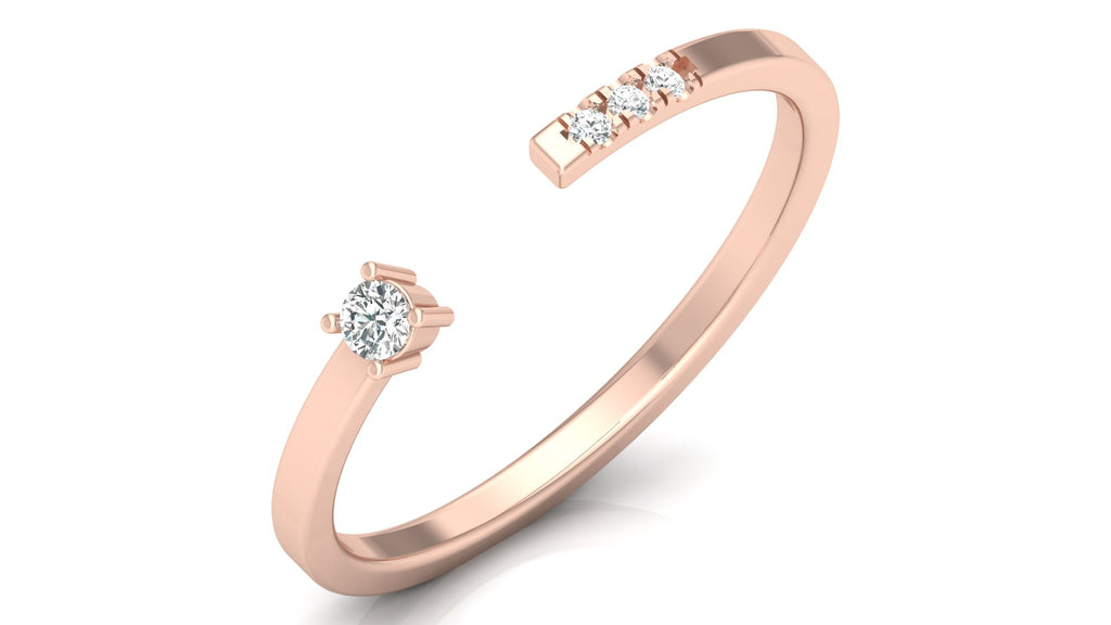 0.06 Ct Round  Diamond Ring