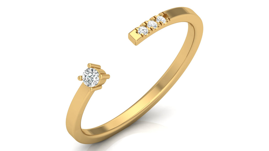 0.06 Ct Round  Diamond Ring