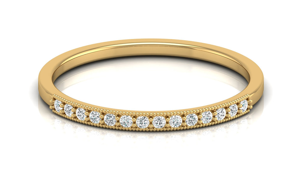 0.09 Ct Round  Diamond Ring
