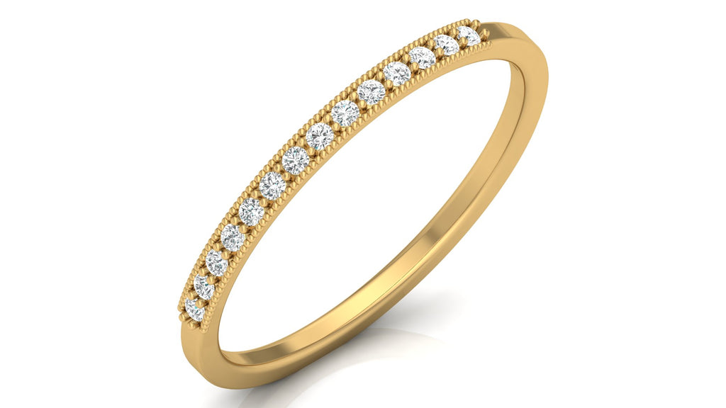 0.09 Ct Round  Diamond Ring