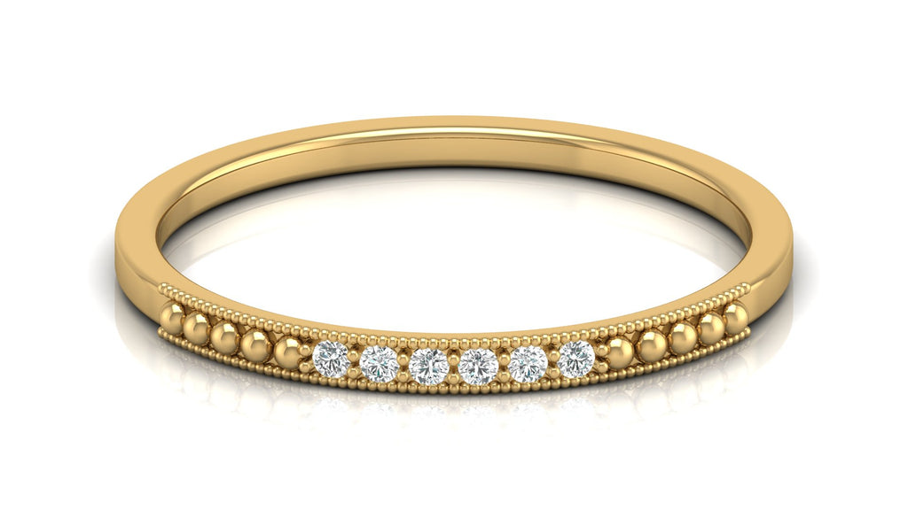 0.04 Ct Round  Diamond Ring