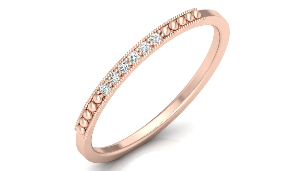 0.04 Ct Round  Diamond Ring