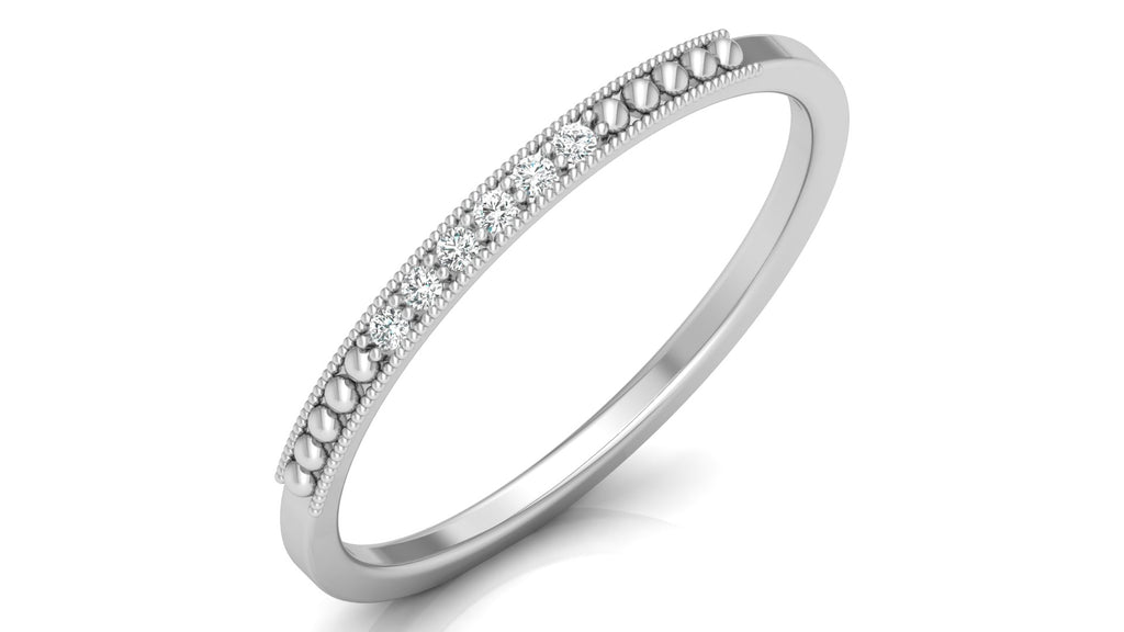 0.04 Ct Round  Diamond Ring