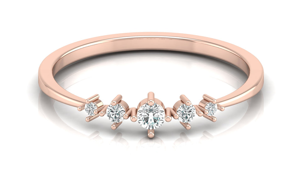0.12 Ct Round  Diamond Ring
