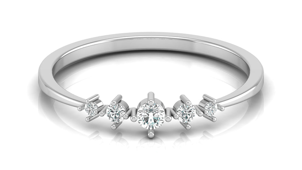 0.12 Ct Round  Diamond Ring
