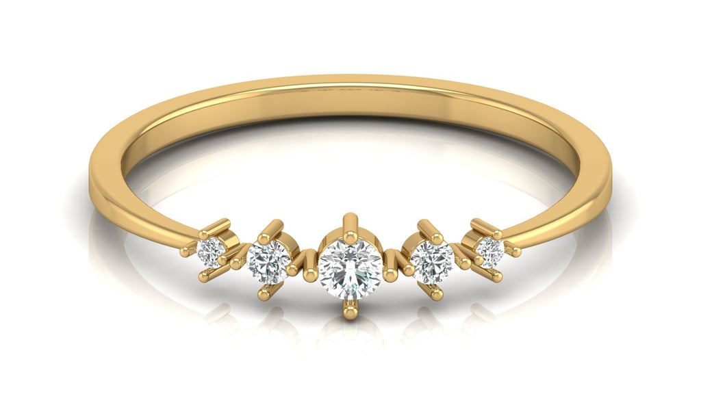 0.12 Ct Round  Diamond Ring