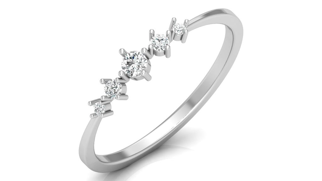 0.12 Ct Round  Diamond Ring