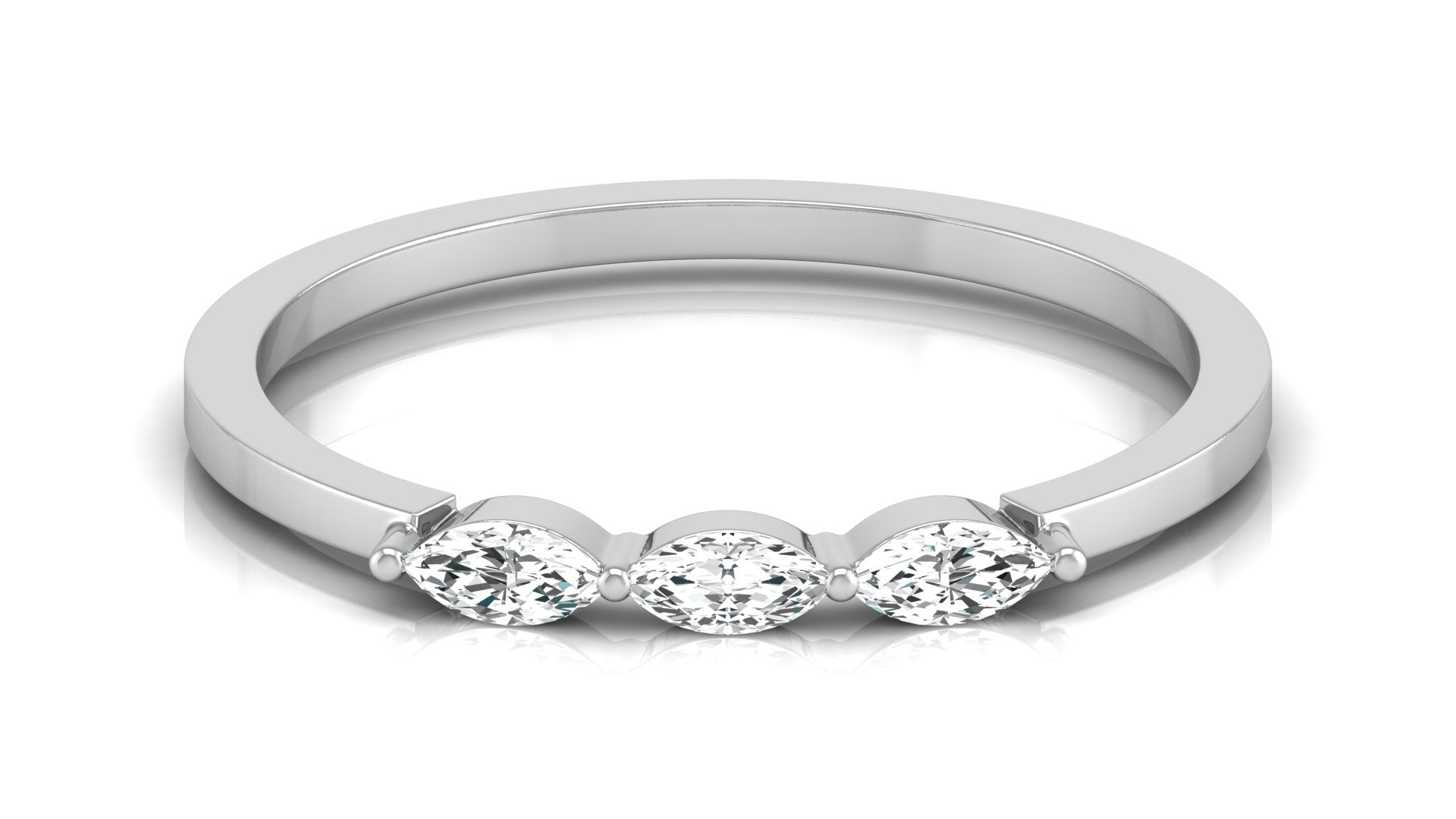 0.16 Ct Marq Diamond Ring