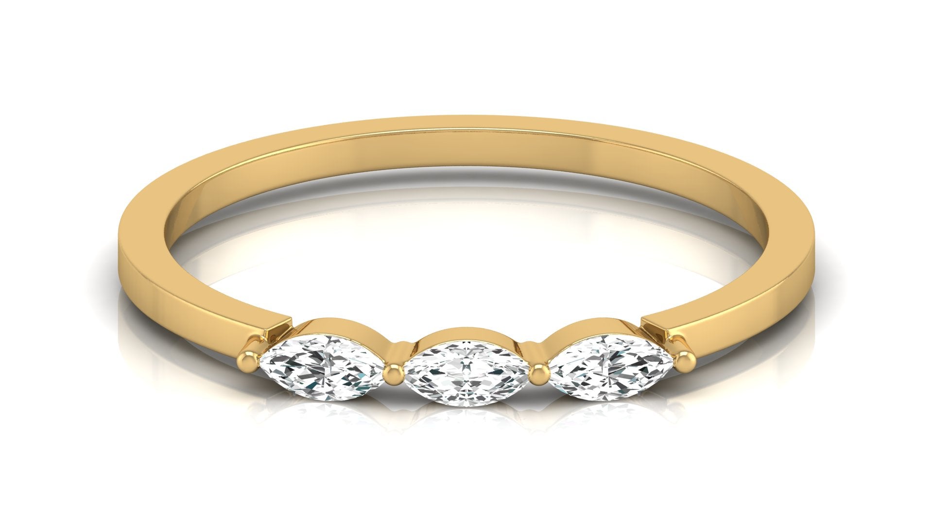 0.16 Ct Marq Diamond Ring