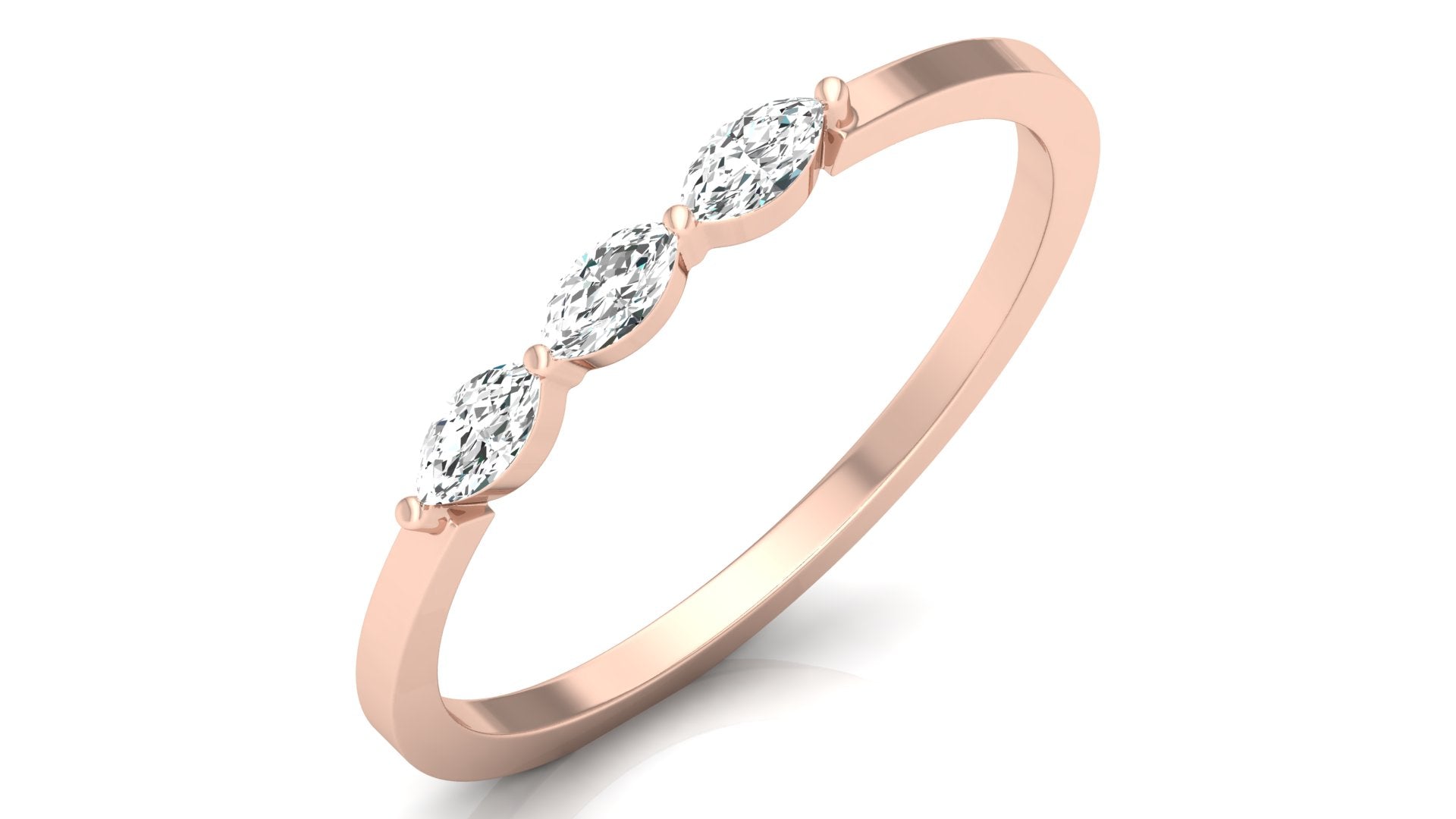 0.16 Ct Marq Diamond Ring