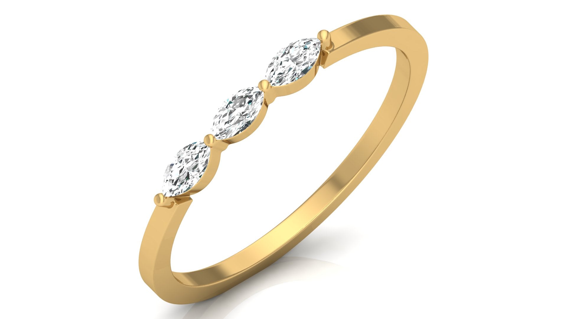 0.16 Ct Marq Diamond Ring