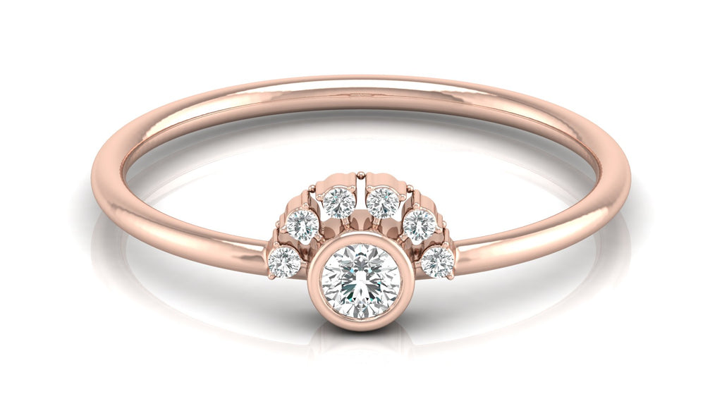 0.13 Ct Round  Diamond Ring