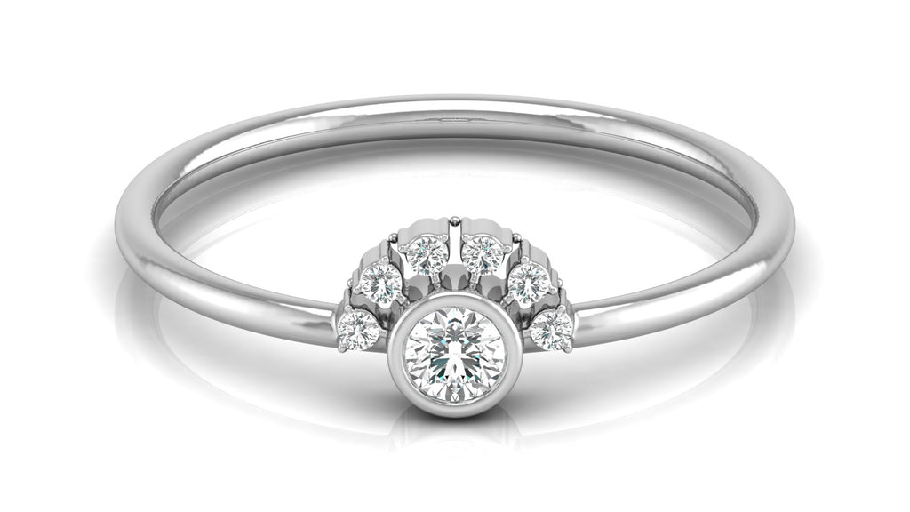 0.13 Ct Round  Diamond Ring