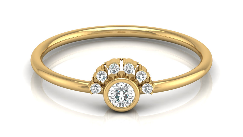 0.13 Ct Round  Diamond Ring