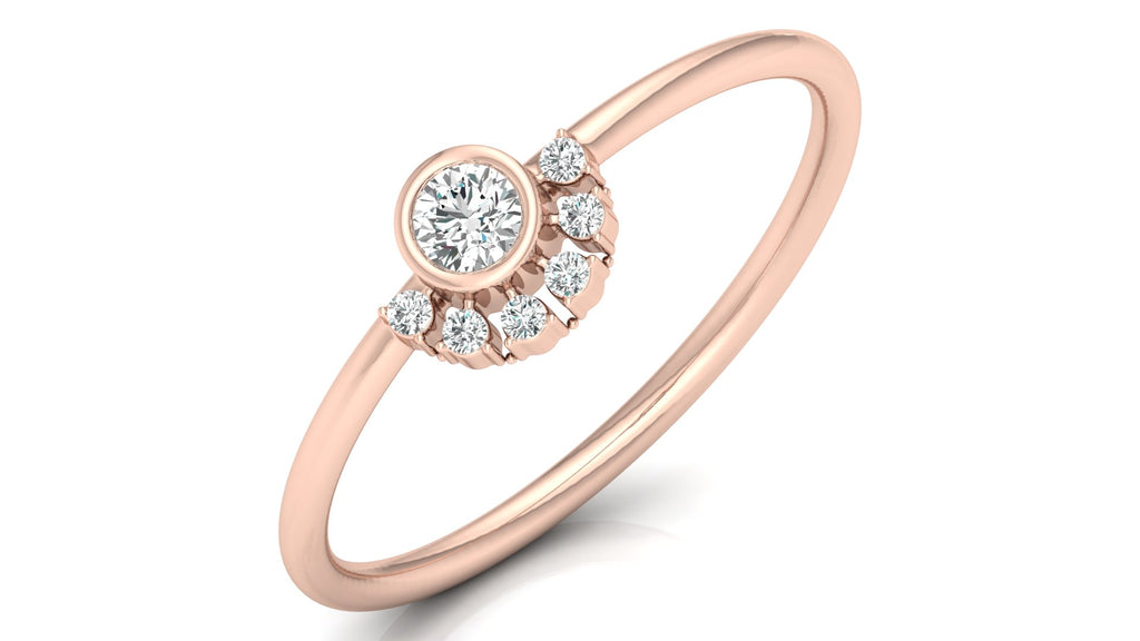 0.13 Ct Round  Diamond Ring