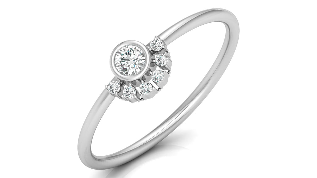 0.13 Ct Round  Diamond Ring