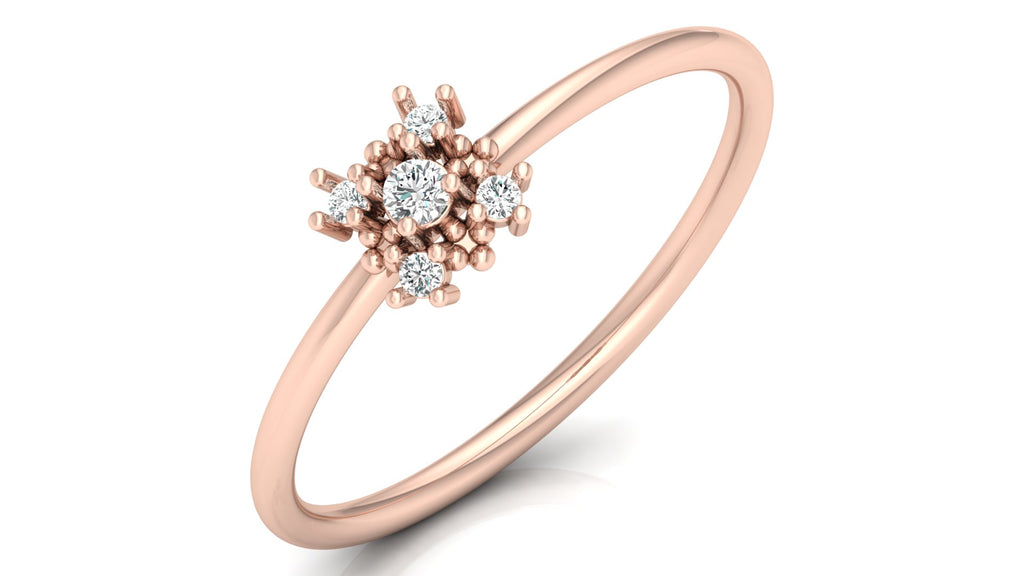 0.06 Ct Round  Diamond Ring