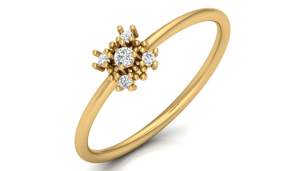 0.06 Ct Round  Diamond Ring
