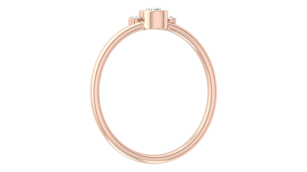 0.13 Ct Round  Diamond Ring