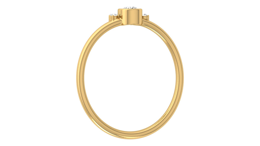 0.13 Ct Round  Diamond Ring