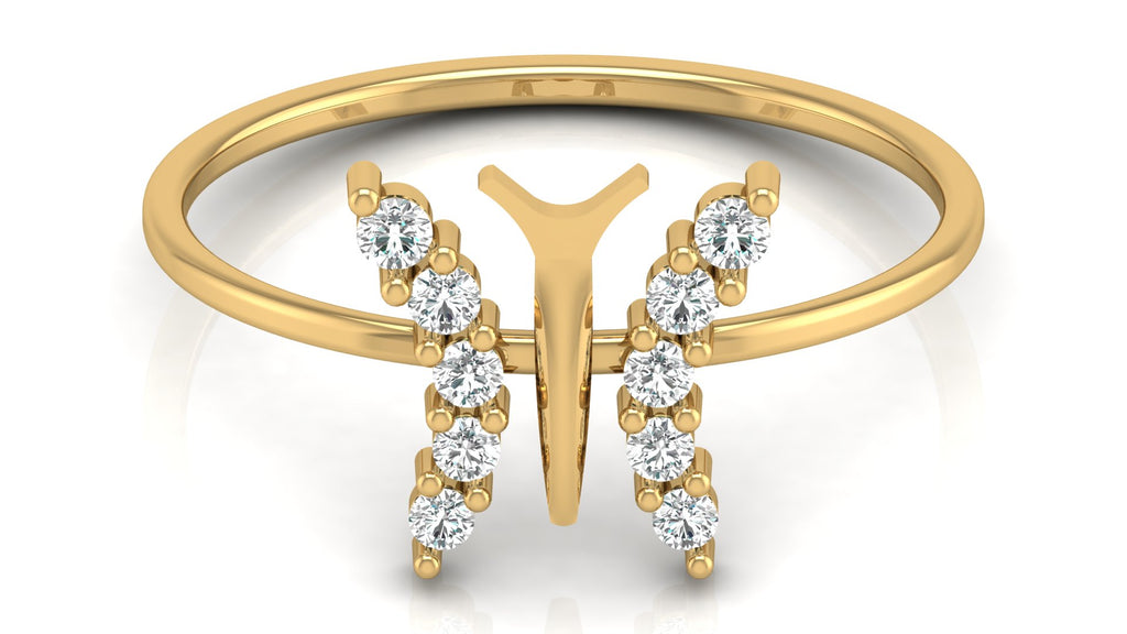 0.16 Ct Round  Diamond Ring