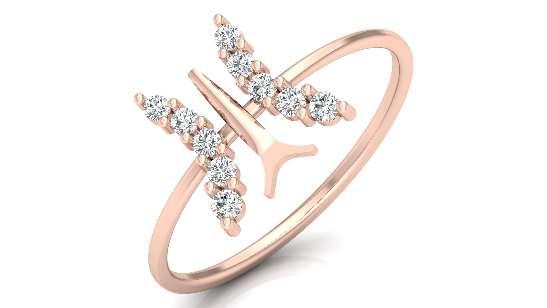 0.16 Ct Round  Diamond Ring