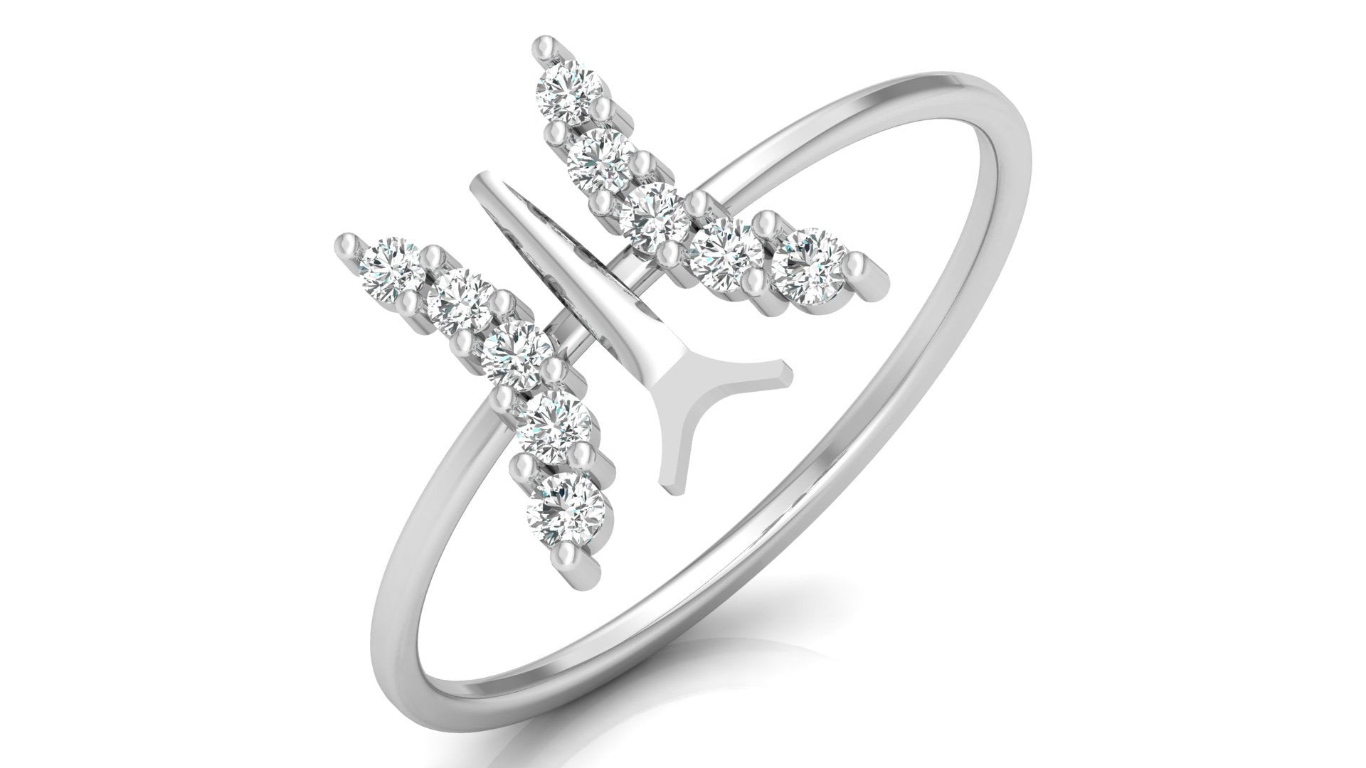 0.16 Ct Round  Diamond Ring