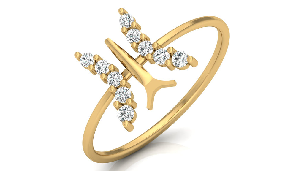 0.16 Ct Round  Diamond Ring