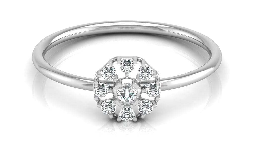 0.18 Ct Round  Diamond Ring