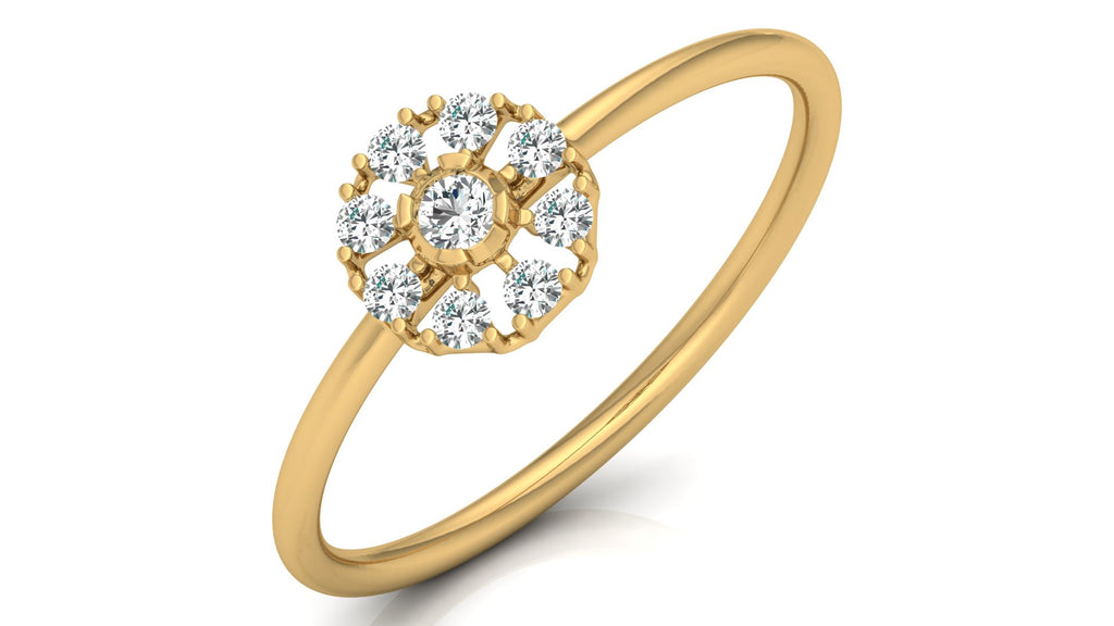 0.18 Ct Round  Diamond Ring